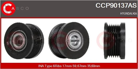 Řemenice, generátor CASCO CCP90137AS