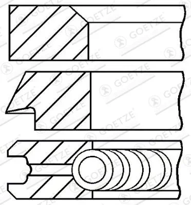 Sada pistnich krouzku GOETZE ENGINE 08-209808-00 – OE 1900935 Sada pistnich krouzku GOETZE ENGINE 08-209808-00 – OE 1900935