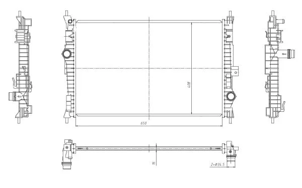Chladič, chlazení motoru NRF 59302