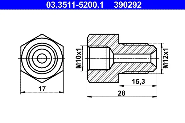 Adaptér brzdového vedení ATE 03.3511-5200.1