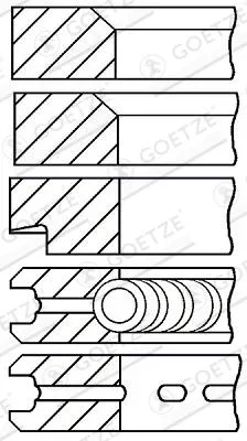 Sada pístních kroužků GOETZE ENGINE 08-107200-00