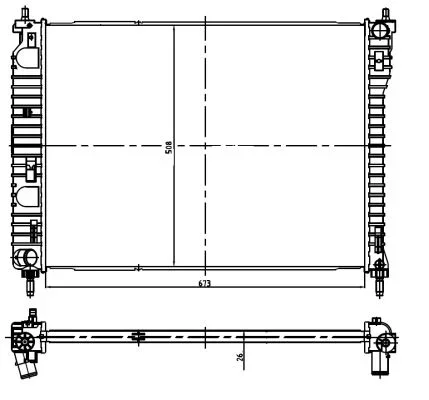 Chladič, chlazení motoru NRF 550013