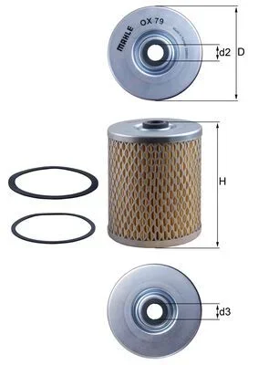 Olejový filtr KNECHT OX79D