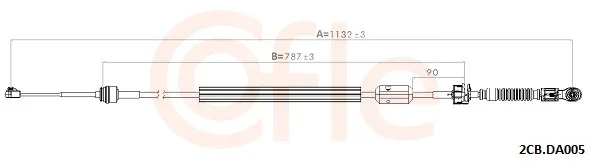 Tazne lanko, rucni prevodovka COFLE 2CB.DA005 – OE 8200720043