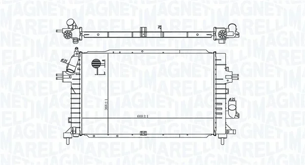 Chladič, chlazení motoru MAGNETI MARELLI 350213176100