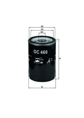 Olejový filtr KNECHT OC460