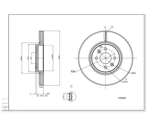 BRZ.KOTOUČ /P/ SCENIC II 1.5-2.0 03- HART 230995