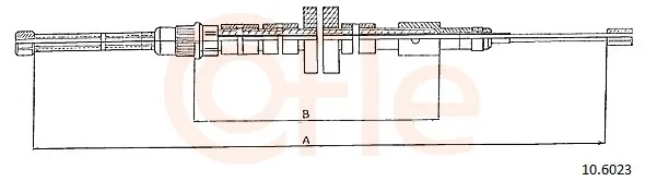 Tazne lanko, parkovaci brzda COFLE 10.6023 – OE 474597