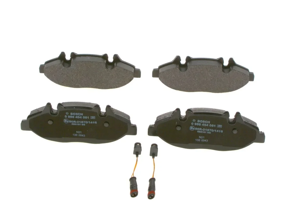 BO 0986494081 Sada brzdových destiček BOSCH PREMIUM 86931