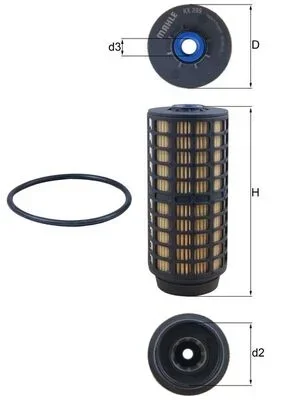 Palivový filtr MAHLE KX399D