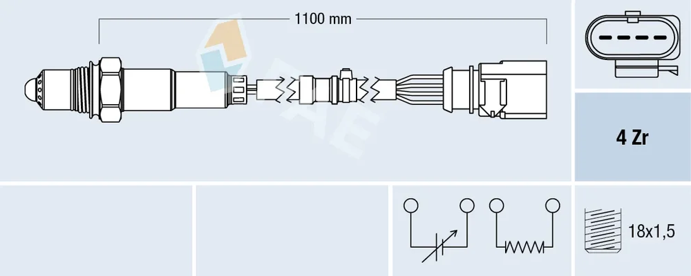 Lambda sonda FAE 77702 – OE 04E906262CH